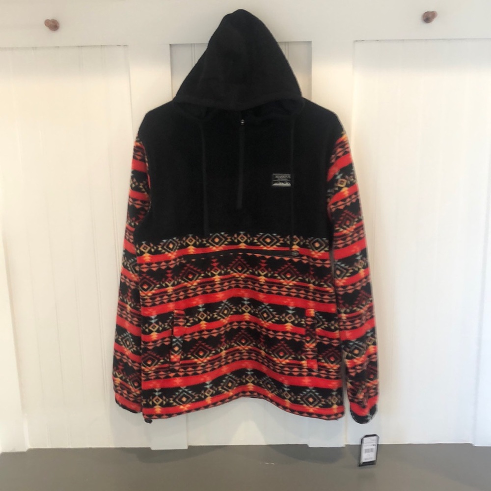 BRAND NEW WITH TAGS Massive Outdoor Hooded 1/4 Zip Pullover Size Small (Mens)